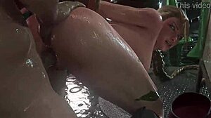 Street Fighter Cammy White takes creampie in animated round 1