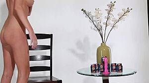 horny blonde brett rossi spreads her legs and fingers her wet pussy deeply