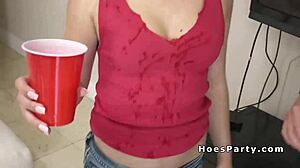 amateur girlfriends sucking big cocks at wild party