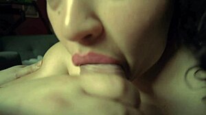 pov - bbw lightskin dominican blowjobs her neighbor, young 18+ with small tits and belly