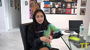 Petite Asian Slut Loses Race, Gets Fat Cock