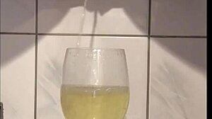Pee Compilation: 11 Videos of Me Peeing in Glass, on Myself in Pantyhose Outdoors and More