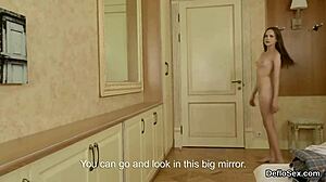 Does this ardent teen 18+ pleasure her slim honey pot until climax?