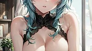 This 3d married couple enjoys pussy masturbation with asmr sounds 😍