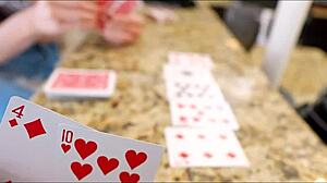 playing strip poker with my sexy stepmom