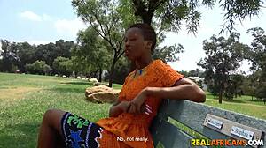 i picked up this cute petite african babe with short hair for passionate sex