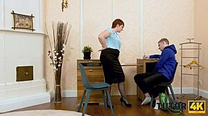 Wow! Tutor4k Algebra Lesson Turns Into Dirty Sex for Mature Tutor!