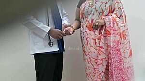 Doctor having sneaky fun with patient, caught on hidden cam in the hospital.