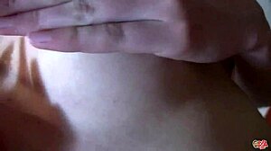 Wow, the redhead teen hides her face, but her young pussy is enough for blowjob!