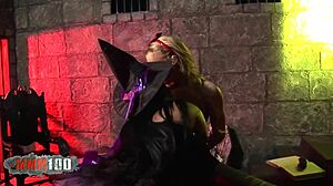 Brunette And Blonde Double Fucked!