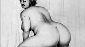 Vintage Erotic Drawings with Seductive Retro Charm