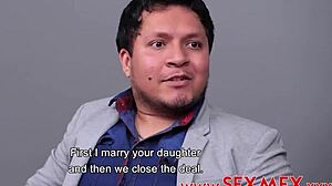 Slutty Girlfriend with Perky Tits Giving Blowjob to Horny Petite Latina