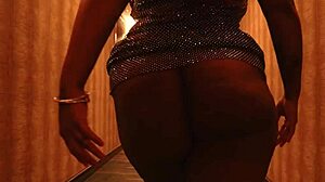 Chocolate African man gives great big cock after party