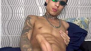 Young man comes home horny from party, masturbates alone in frustration