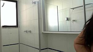 Brazilian Pamela Santos Seduces Plumber with Her Curvy Ass and Big Natural Tits