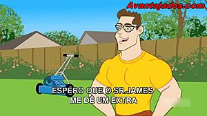 desenho gay o negro e o jardineiro