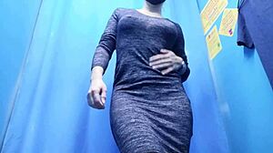 Real Russian MILF Changing Clothes in Dressing Room Caught on Cam.