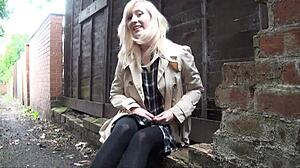 Blonde babe satine spark masturbates in a park and public nudity of young 18+ daring