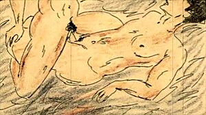 Exploring vintage erotic drawings in casual narrative