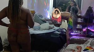 I got naked at the party, drooling over women sucking