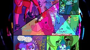 dive into this lively cartoon party with anime vibes