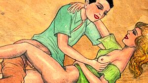 Vintage Erotic Drawings with Seductive Retro Charm