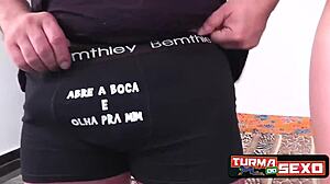 frotinha pornstar enjoys double penetration and cums hard