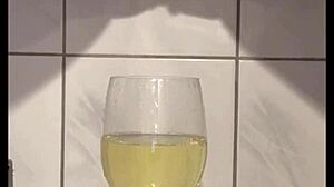 Pee Compilation: 11 Videos of Me Peeing in Glass, on Myself in Pantyhose Outdoors and More