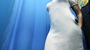 Real Russian MILF Changing Clothes in Dressing Room Caught on Cam.