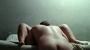 Her friend got bent over, feet and pussy licked, cum on boobs