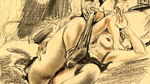 Exploring vintage erotic drawings in casual narrative