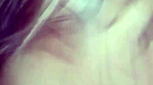 excited blonde in homemade video with big tits