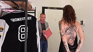 babe from hallway gets doggystyle pounding pov cum in mouth