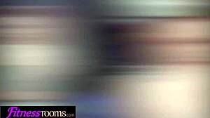 Provocative Threesome Scissoring In Gym