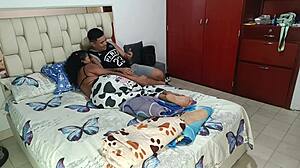 University friends share intimate moments at home