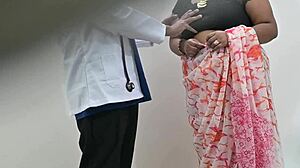 Doctor having sneaky fun with patient, caught on hidden cam in the hospital.