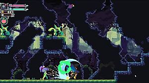 Curvy teen femdom creampies in Flip Witch forest game