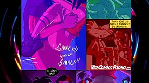 dive into this lively cartoon party with anime vibes