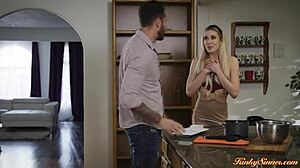 Blonde Babe Teases Married Office Mate With Cheating Pussy Play