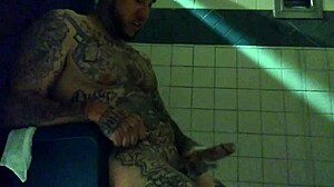 Hey, you into stroking a big tatted white dick in the shower like this?