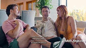 Busty Redhead Lauren Phillips Cucks Husband with Big Natural Tits Show