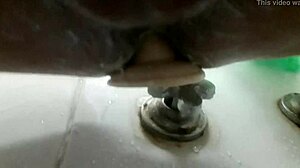 Detailed Anal Masturbation With Dildo In Shower