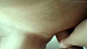 Wife Fucking My Cock With Her Bald Pussy, Getting Creampie And Cum