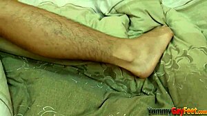 Gay Twink Gets Bare Feet Jizzed In Kinky Footjob Cumshot