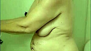 Intense shower time with MILF Vee's saggy big tits