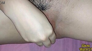 Beautiful desi stepsister climbs onto my bed and lets me play with her wet pussy