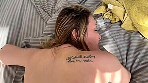 stepmother guides stepson through exam prep with close taboo creampie