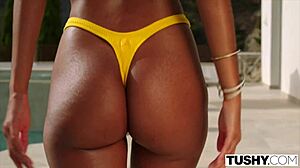 Hey, can Mia's body convince you to try anal rimming?