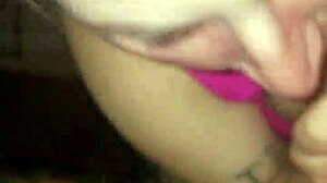 Italian beauty gives interracial blowjob to big black cock in European scene