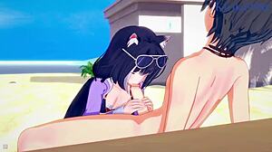 pecorine and karyl get intense creampie from yuuki in princess connect hentai